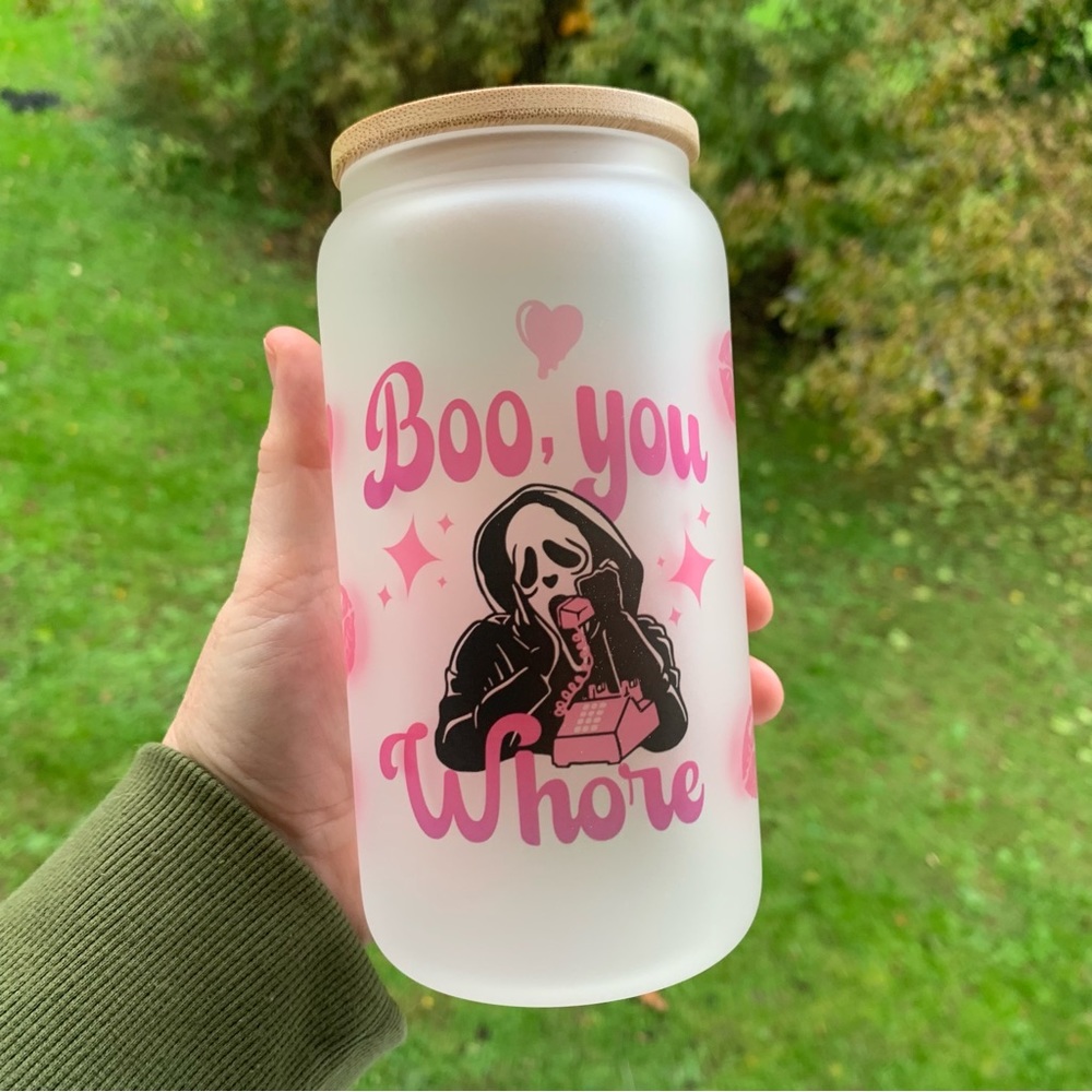 Boo You Mean Girls Scream 18oz tumbler